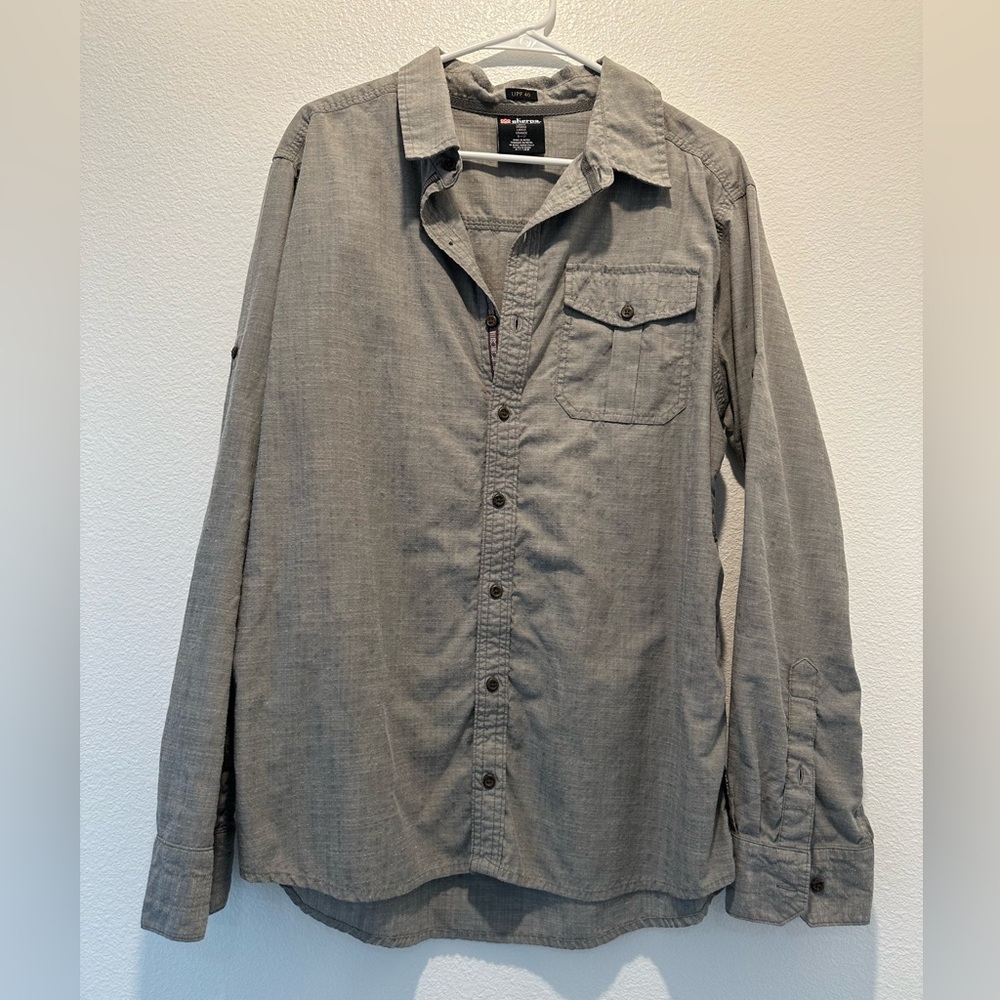 Sherpa - Men's Long Sleeve Button-Up - Large